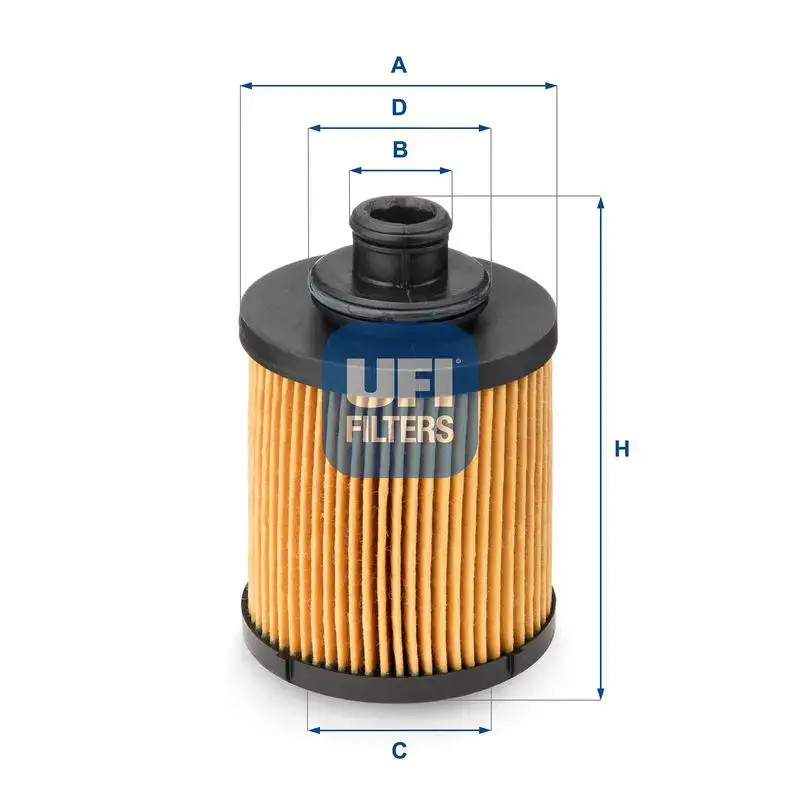 Oil filter Filter Insert 25.031.00 UFI for FIAT OPEL SUZUKI FORD ALFA ROMEO