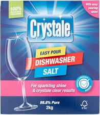 Crystale 2Kg Dishwasher Salt for Dishwashers and Water Softeners, High Purity 5.37 per kilo
