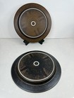 2 ARABIA Finland RUSKA Dinner Plates 10 1/8 Ulla Procope Brown Stoneware Dish B — photo 4