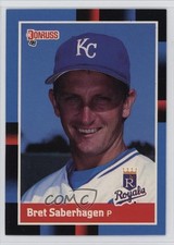 1988 Donruss Bret Saberhagen (Solid Blue Upper Left Corner) #96 1s9v
