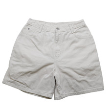 Vintage Gitano Shorts Womens Size 10 High Waist White Denim Casual 90s
