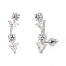 F136 Pure Titanium Hypoallergenic Implant Grade Studs, G23 Small Dainty Ear - 05