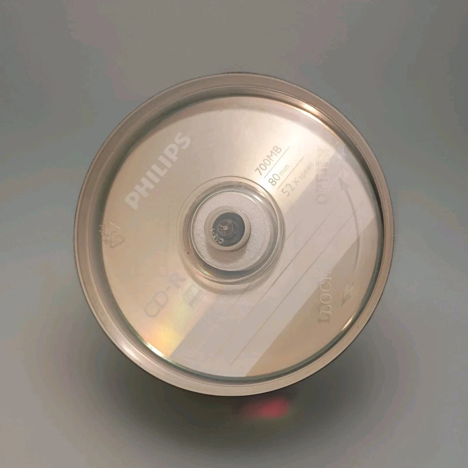 Philips CDR80D52N/550 80-minute/52x CD-R 700 MB  25-pk Spindle NW SEALED - Image 2 of 2