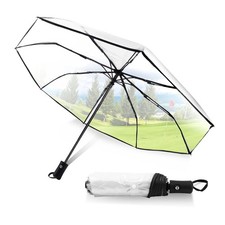 Clear Umbrellas for Rain Adult Clear Wedding Umbrellas Transparent Umbrella A...