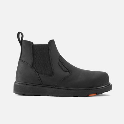 Brunt men's The Ohman (Soft Toe) 6 Slip-On Work Boot All-Black Free Shipping