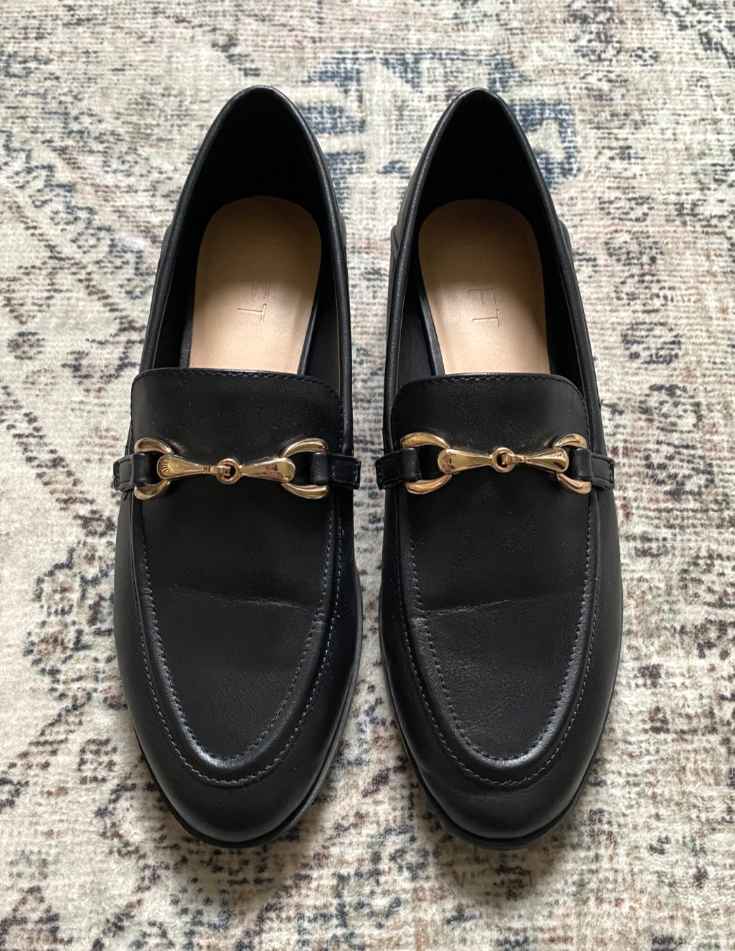 Loft Ann Taylor Black Women’s Horsebit Loafer Shoes Size 7