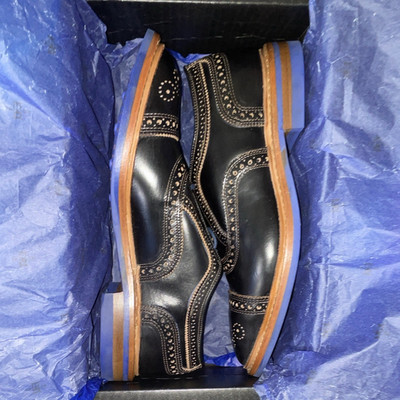 Allen Edmonds Strandmok Wingtip Brogue Oxford Black Leather 8.5E New w/ Box