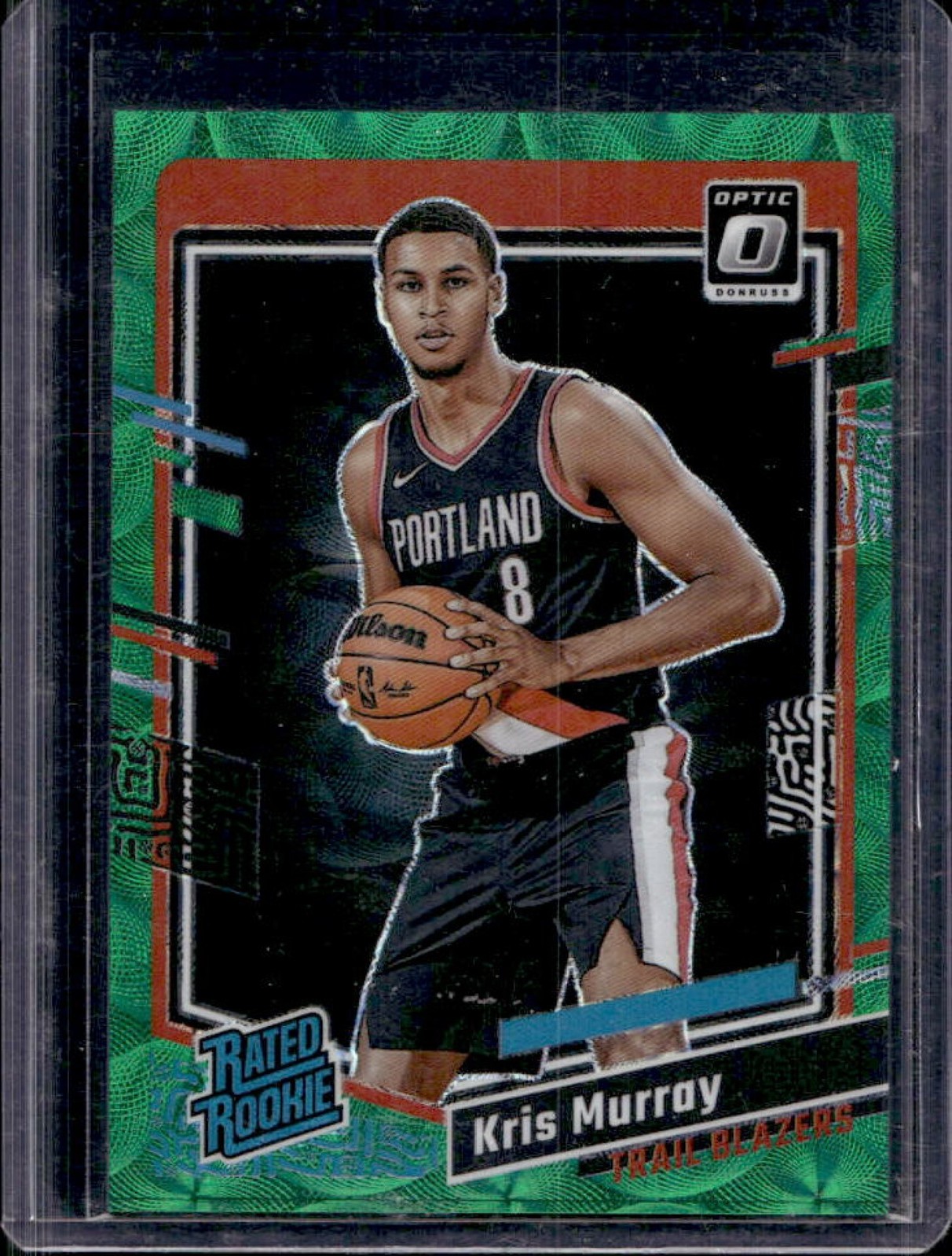 2023-24 Donruss Optic Kris Murray Green International Prizm Rated Rookie #2/65