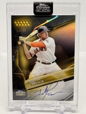 Hunter Pence 2026 Topps Chrome Black Auto /50 Gold Refractor Giants Autograph