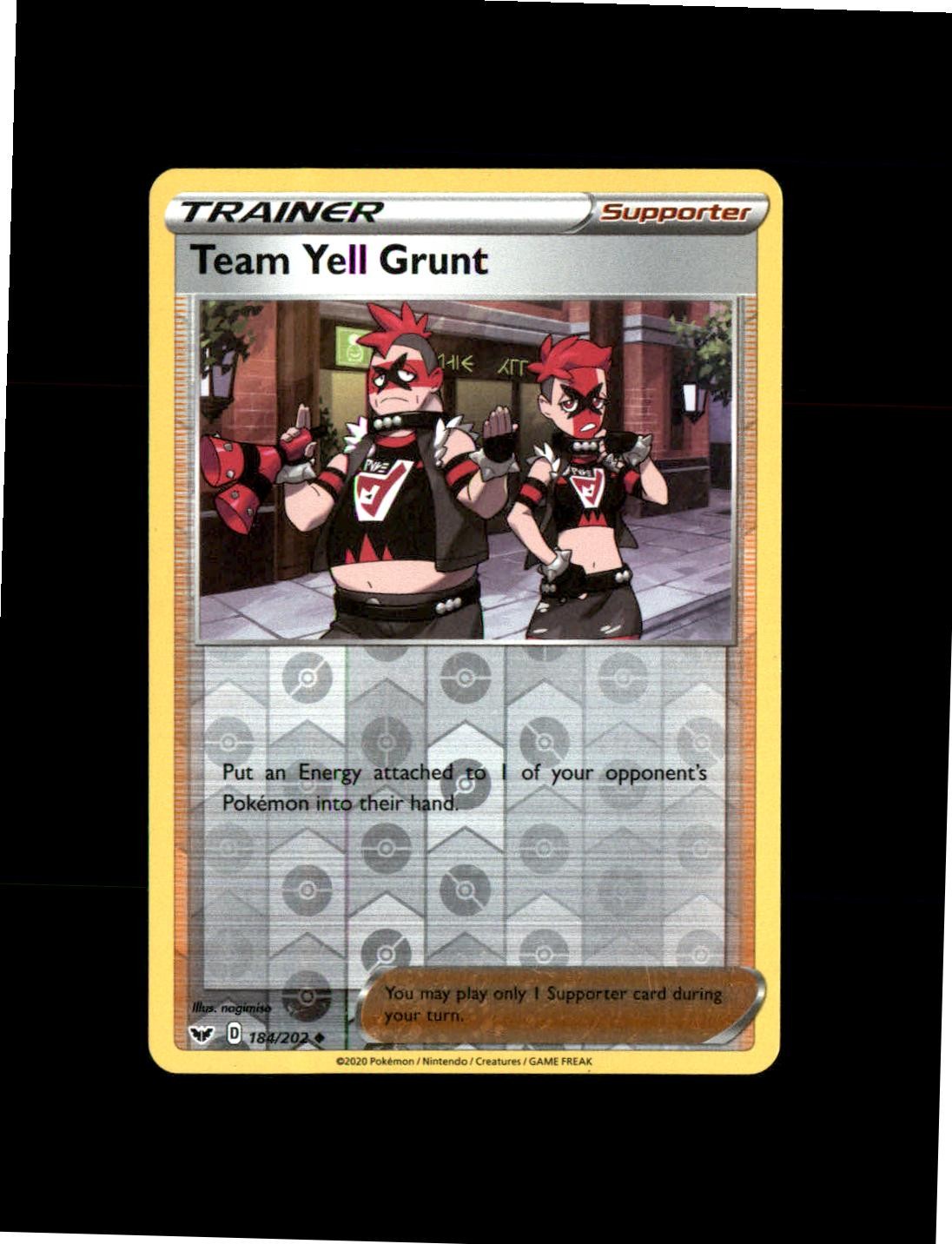 Team Yell Grunt-184/202-Uncommon-SWSH01: Sword & Shield Base Set-LP-Pokemon