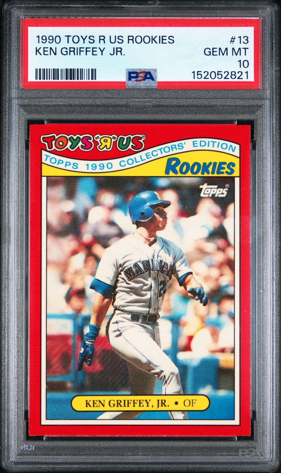 1990 TOYS R US ROOKIES #13 KEN GRIFFEY JR. PSA 10 view 1