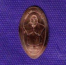 HAWAII SINGER ISREAL KAMAKAWIWO'OLE Rainbow Song Elongated Pressed Copper Penny