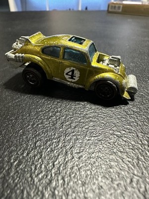 Hot Wheels Redline Dark Interior Evil Weevil 1970 YELLOW Diecast