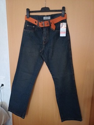 Herren Jeanshose Gr.32/32 Blau NEU mit Etikett Inkl.Gürtel 100% Baumwolle