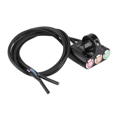 3 Tasten Motorrad Lenkerschalter EIN/AUS mit LED Licht, normal, beliebt 