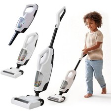 Kids Vacuum Cleaner Toy Children Hoover Cleaning Set with Realistic Sound Lights