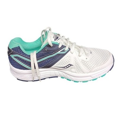 New With Box Saucony Cohesion 11 Women's White, Navy and Teal Running Shoes