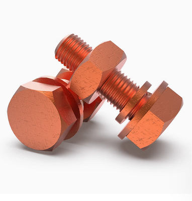 #ad #ad 99.9% Pure Copper Allen Screws Hex Head Bolts DIN933 M3 M4 M5 M6 M8 M10 M12 M16 $393.48