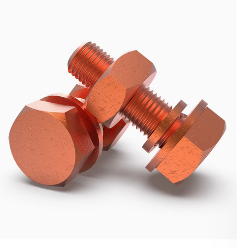 99.9% Pure Copper Allen Screws Hex Head Bolts DIN933 M3 M4 M5 M6 M8 M10 M12 M16