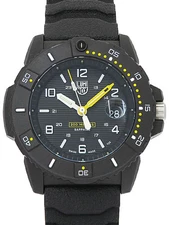 Luminox Series 3600 Navy Seals 3601 Men's Quartz Black Yellow Wristwatches