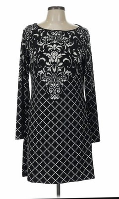 EUC BHWM Black House White Market Stretch Sheath Non WRINKLE Dress Sz Large Nice