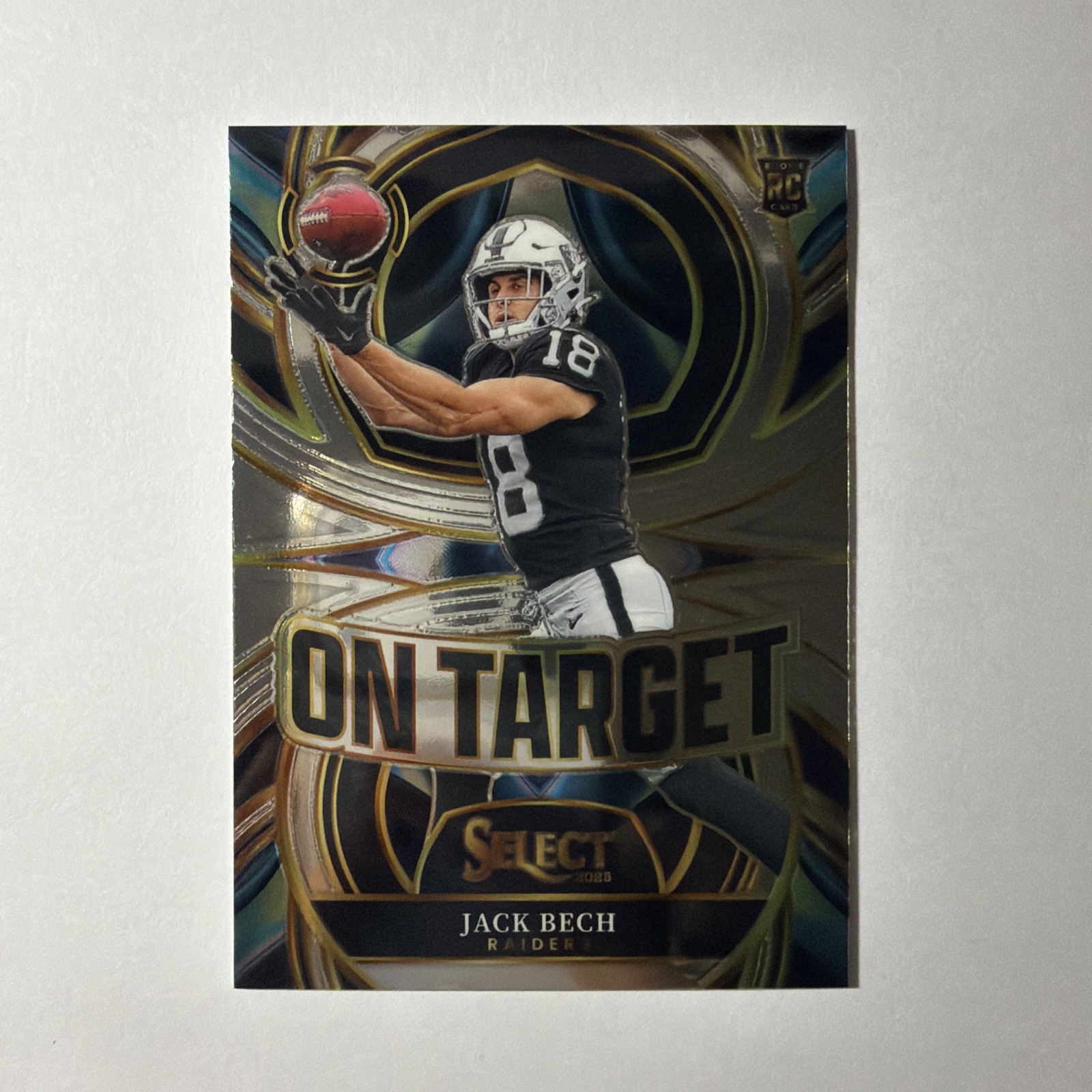 2025 Panini Select - On Target #14 Jack Bech (RC) Raiders