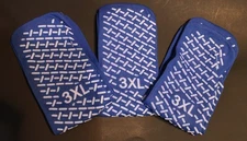 3 Pairs Non-Skid Hospital Slipper Socks Bariatric 3X-Large Blue