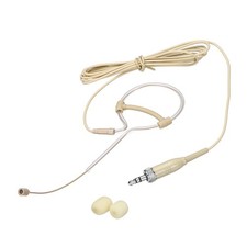 Ear Hook Microphone, Single Ear Headset with 3.5mm Thread Screw Plug, Beige