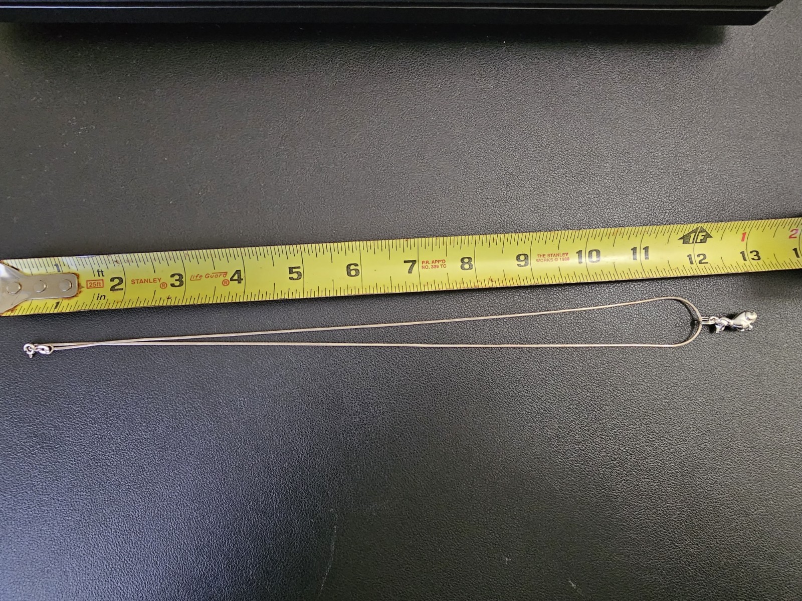 Solid Sterling Silver 24" Snake Chain Necklace wi… - image 9