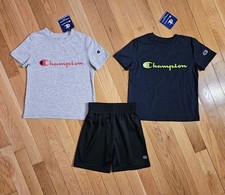 NEW Champion Little Boy 3pc Tee  Short Set Bundle sz 5 