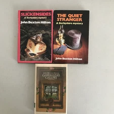 Lot of 3 John Buxton Hilton Mysteries + Ephemera – Derbyshire Series & Gallows