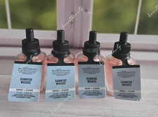 bath and body works sunrise woods wallflowers home fragrance refill x4