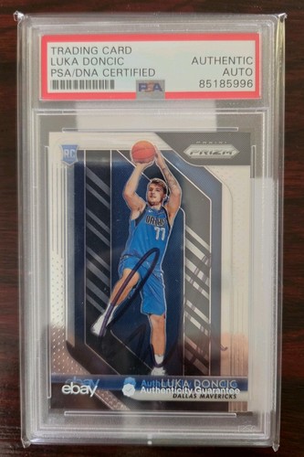 Luka Doncic Signed Rookie RC 2018 Panini Prizm Auto Card Lakers PSA/DNA