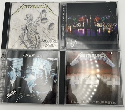 METALLICA 4 CD Lot - Justice For All, Master Of Puppets, Garage Inc, S&M