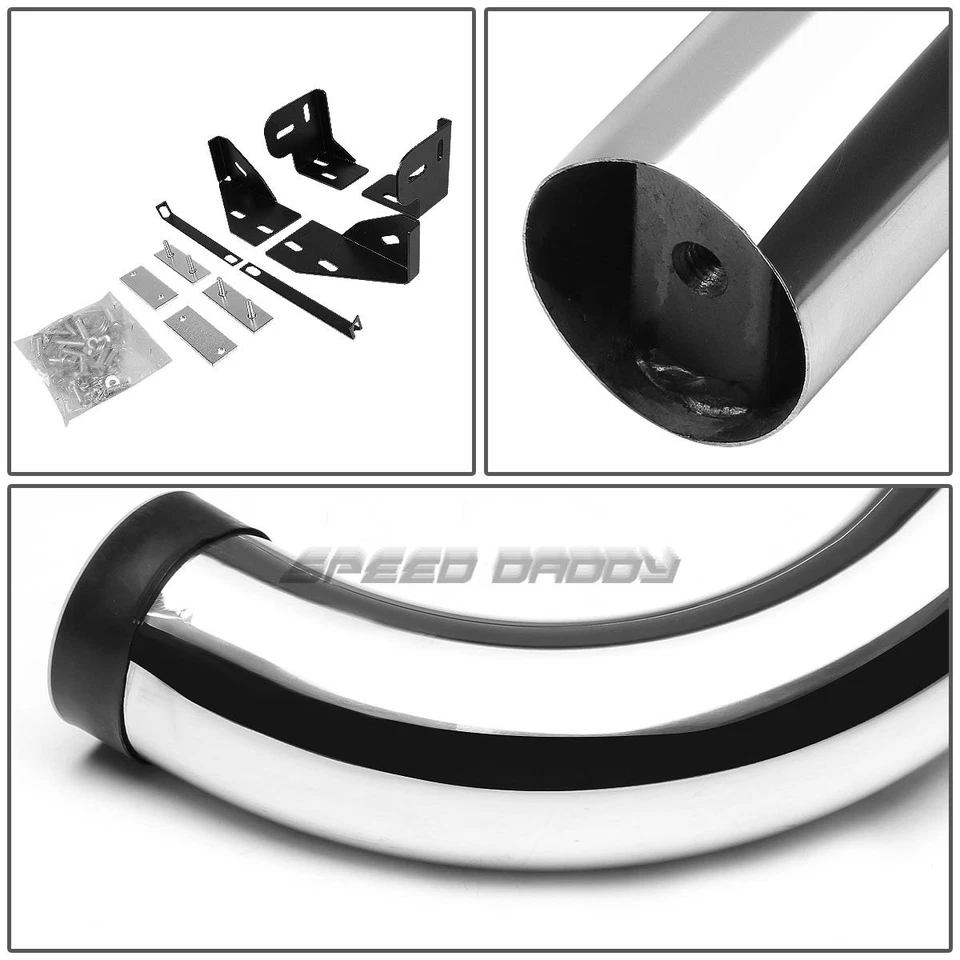 FOR 05-10 GRAND CHEROKEE/COMMANDER CHROME 3" SIDE STEP NERF BAR RUNNING BOARD - Image 3 of 4