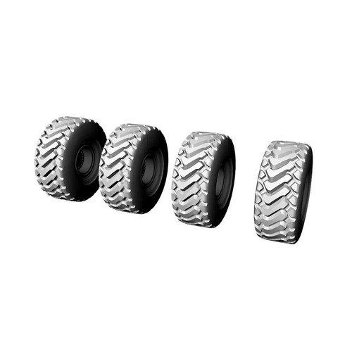 Neumáticos para vehículos de ingeniería de paisaje ferroviario para coche escala 1/64 S LYT64135 - Imagen 2 de 2