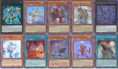 Yugioh War Rock Warrior Deck - Bashileos Meteoragon Mountain Dignity Fortia  | eBay