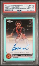 PSA 10 - AUSAR THOMPSON #/99 Auto - 2022 Topps Chrome OTE Autograph Rookie AQUA