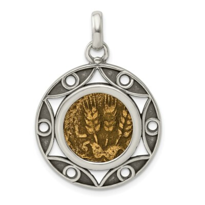 Antike Münzen 925 & Bronze Antik Agrippa Münzanhänger Echtheitszertifikat