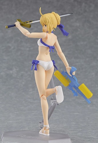 Japan Authentic FGO Figma EX-041 Archer Artoria Pendragon Swimsuit Figure - Picture 5 of 7