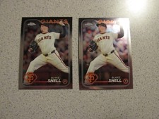 LOT OF 2 2024 TOPPS CHROME  BASEBALL  CARD BLAKE SNELL