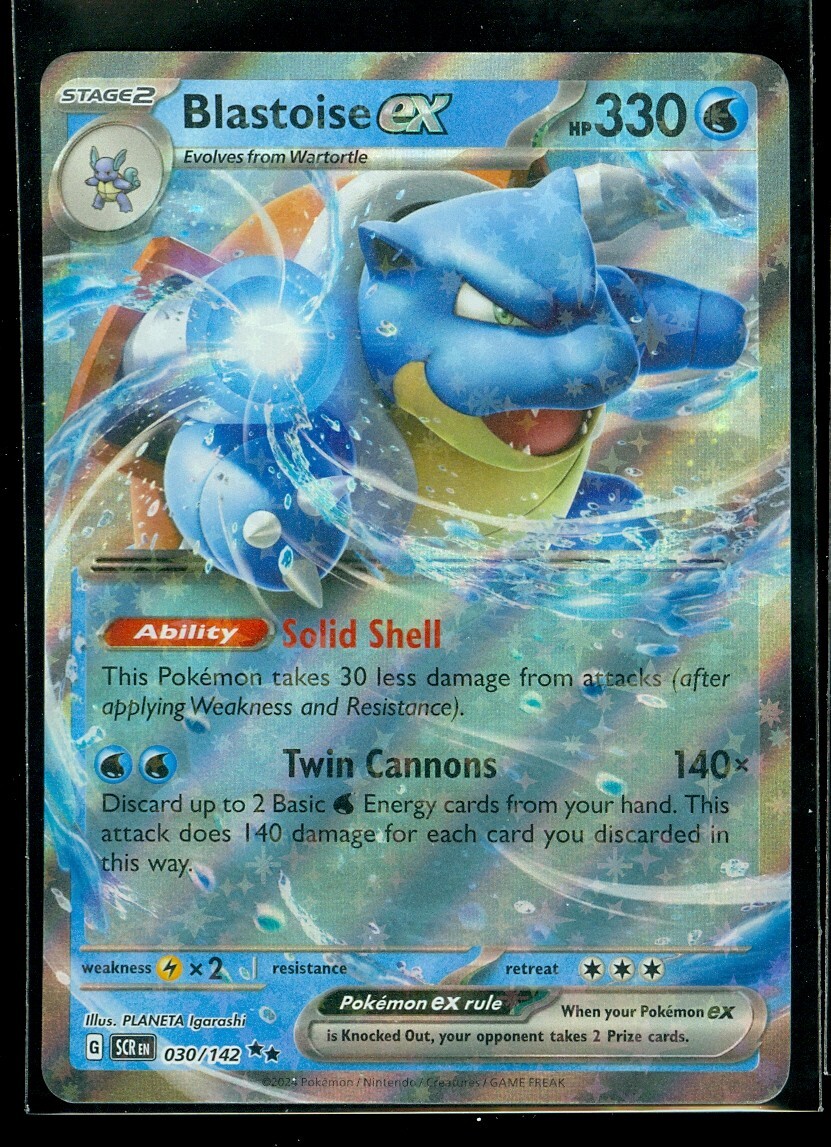 Pokemon BLASTOISE EX 030/142 - Stellar Crown - ULTRA RARE Pokemon BLASTOISE EX 030/142 - Stellar Crown - ULTRA RARE