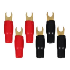 3 Pairs Speaker Connectors Terminals Insulated Male Spade Crimp Car Wire