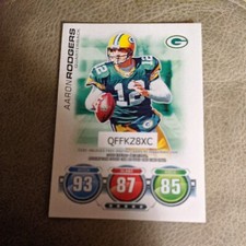 TOPPS-ATTAX Aaron Rodgers GAME-CARD PACKERS Cal GOLDEN-BEARS