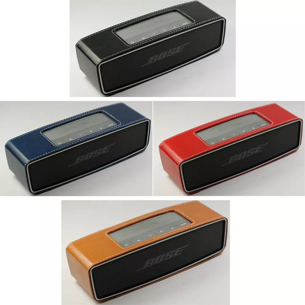 Travel HQ PU Leather Cover For Bose SoundLink Mini I/II 1/2+Exclusive  Pocket Bag