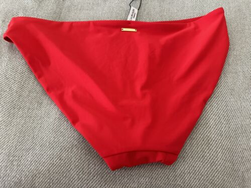 Calvin Klein Czerwone Bikini Figi Designerskie Damskie Stroje kąpielowe Rozmiar S - Zdjęcie 1 z 7