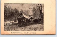 Postcard Connecticut Willimantic Old Grist Mill Windham Road