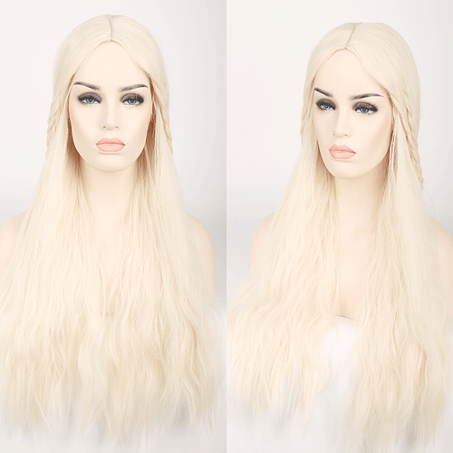 Game of Thrones Daenerys Targaryen Middle hair Cosplay Wig heat resistant - Picture 2 of 9