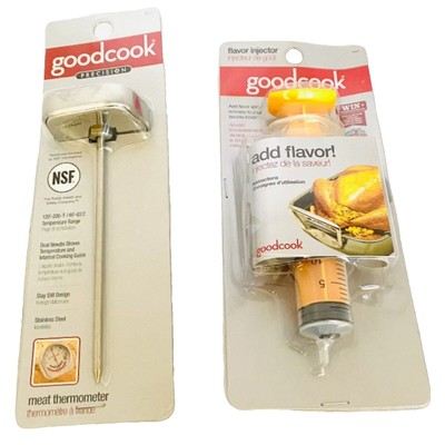 Bradshaw Good Cook Precision Meat Thermometer Flavor Injector &Tools For Cooking