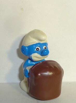 CHOCOLATE SMURF Schreierig painted including tan half ORIGINAL